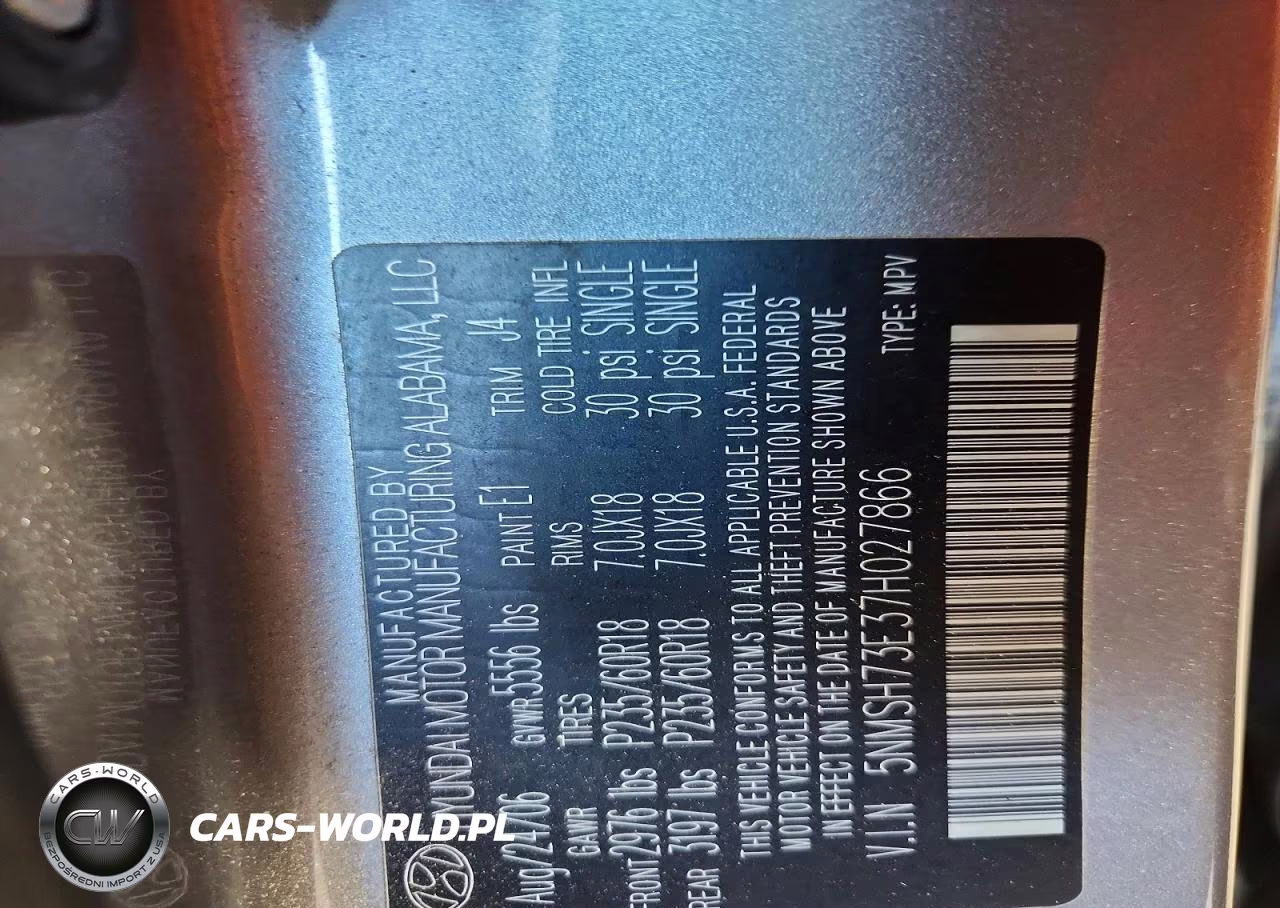 2007 Hyundai Santa Fe Se VIN:5NMSH73E37H027866 - 13