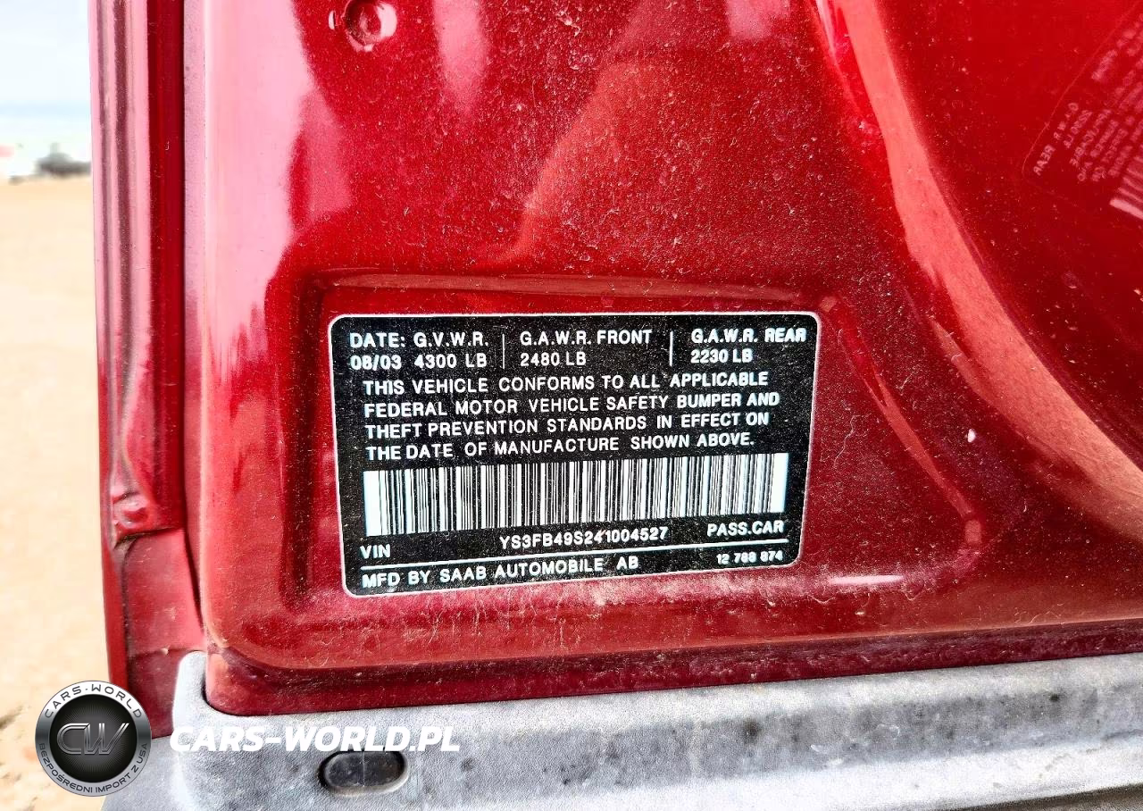 2004 Saab 9-3 Linear VIN:YS3FB49S241004527 - 12