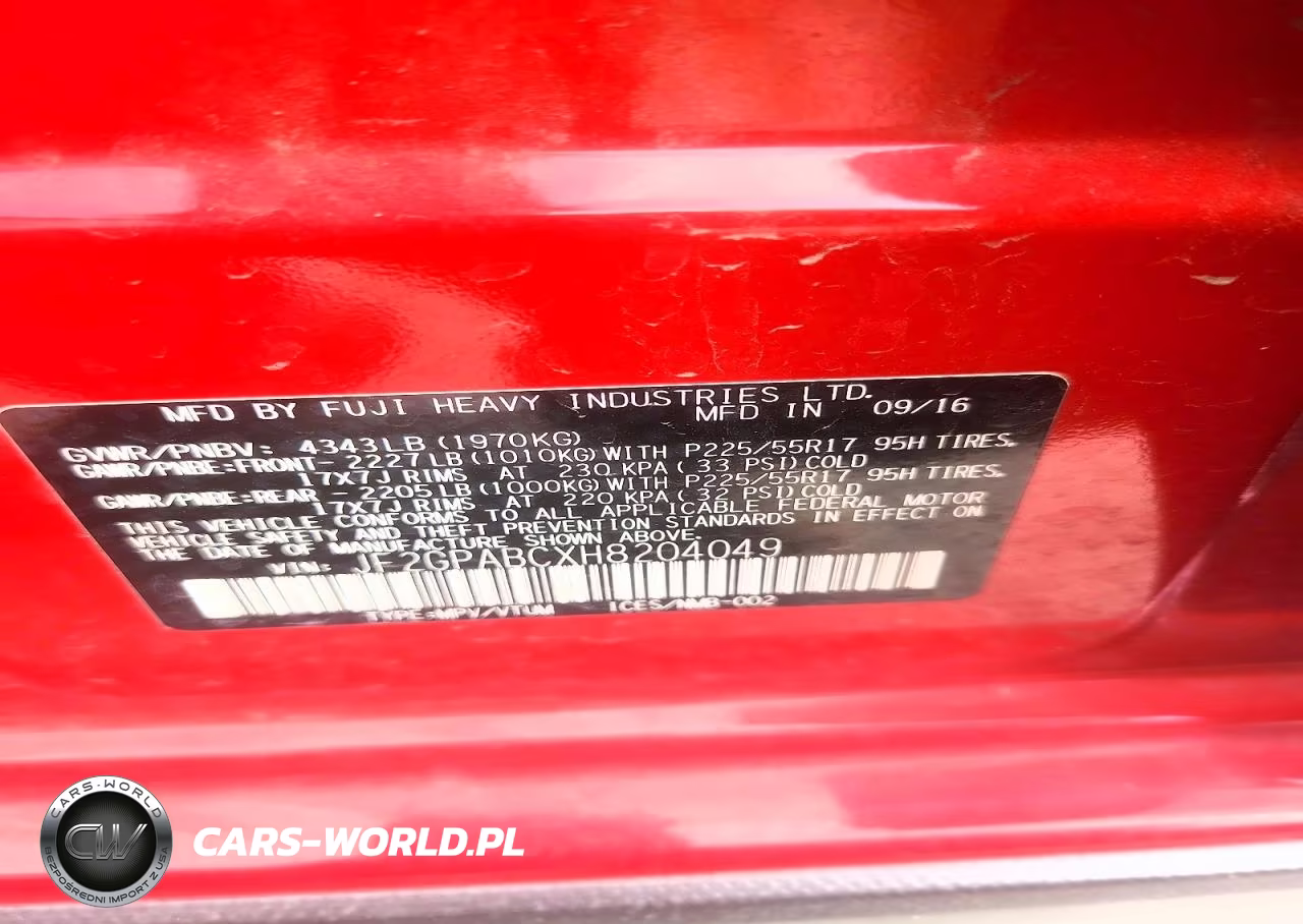 2017 Subaru Crosstrek Premium VIN:JF2GPABCXH8204049 - 13