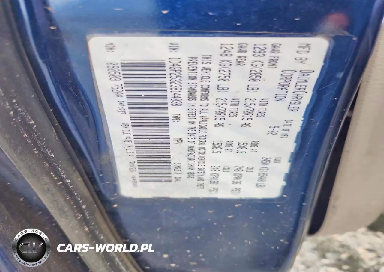 2003 Dodge Caravan Se VIN:1D4GP25323B144038 - 13