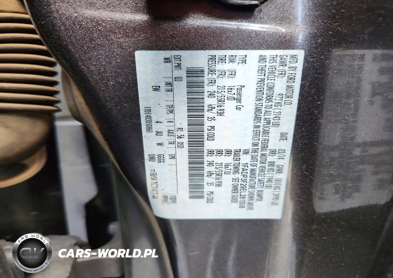 2014 Ford Focus Se VIN:1FADP3F29EL281508 - 12