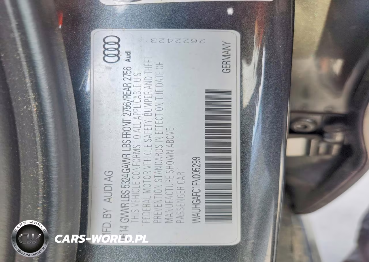 2015 Audi A6 Prestige VIN:WAUHGAFC1FN005299 - 12