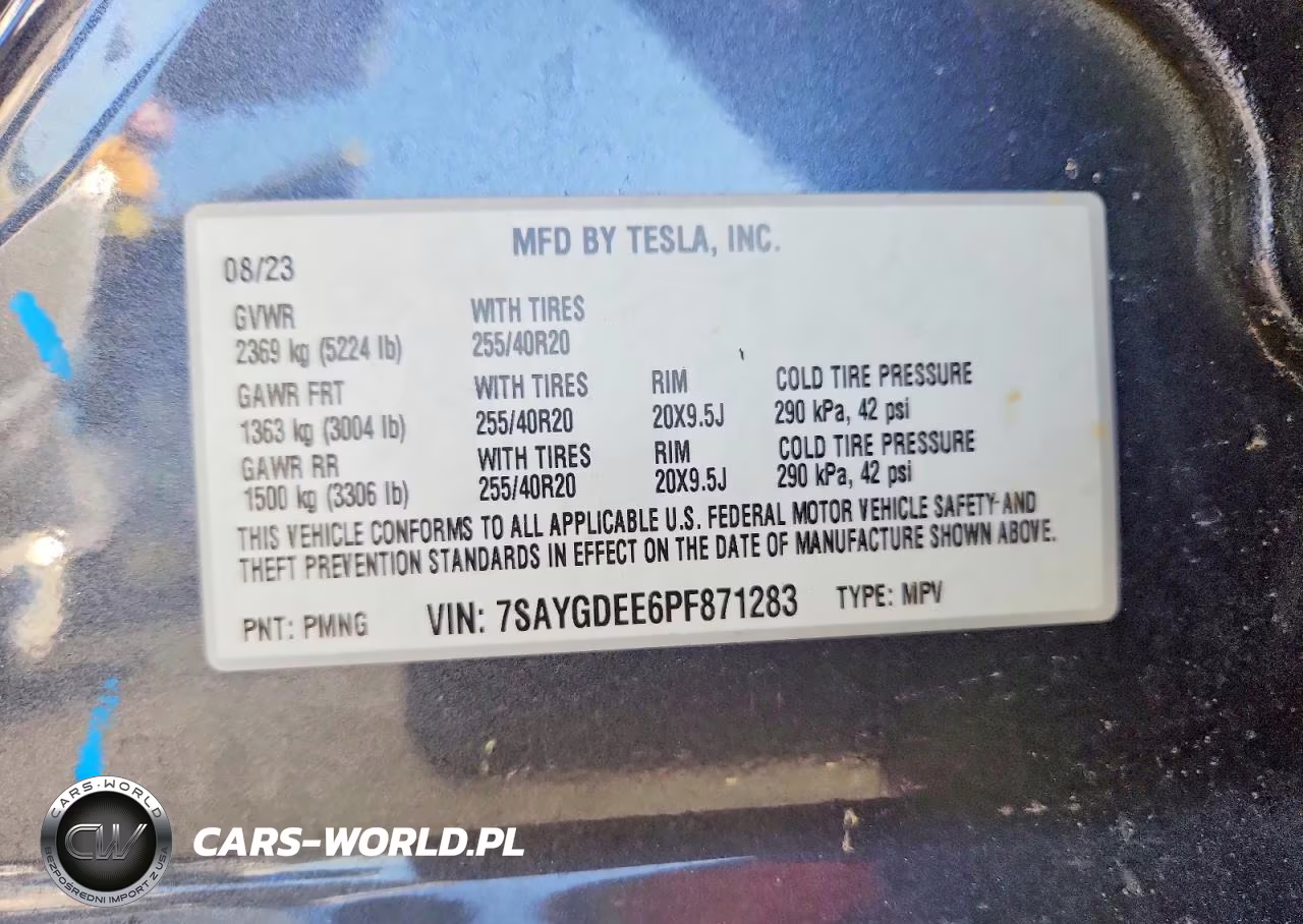 2023 Tesla Model Y VIN:7SAYGDEE6PF871283 - 13