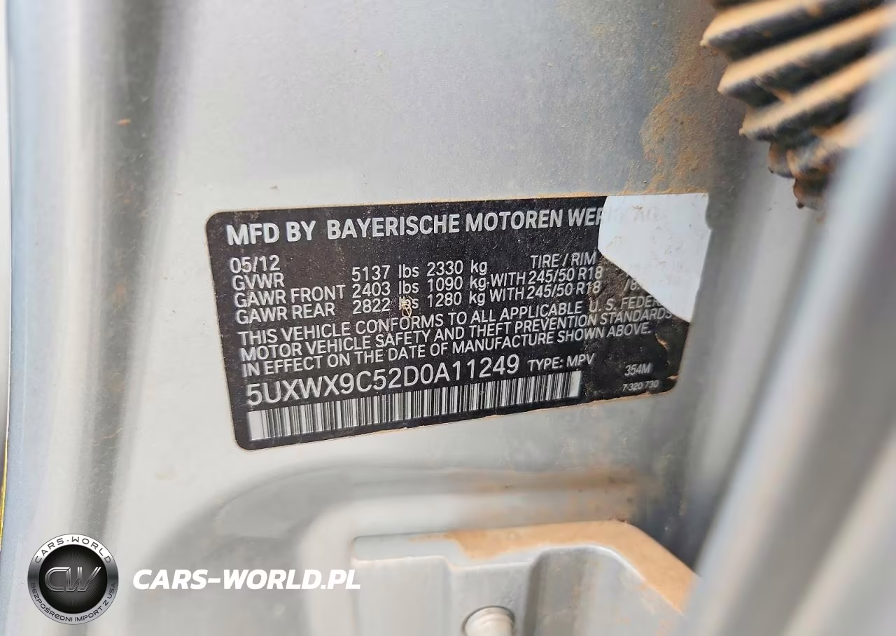 2013 BMW X3 xDrive28I VIN:5UXWX9C52D0A11249 - 13