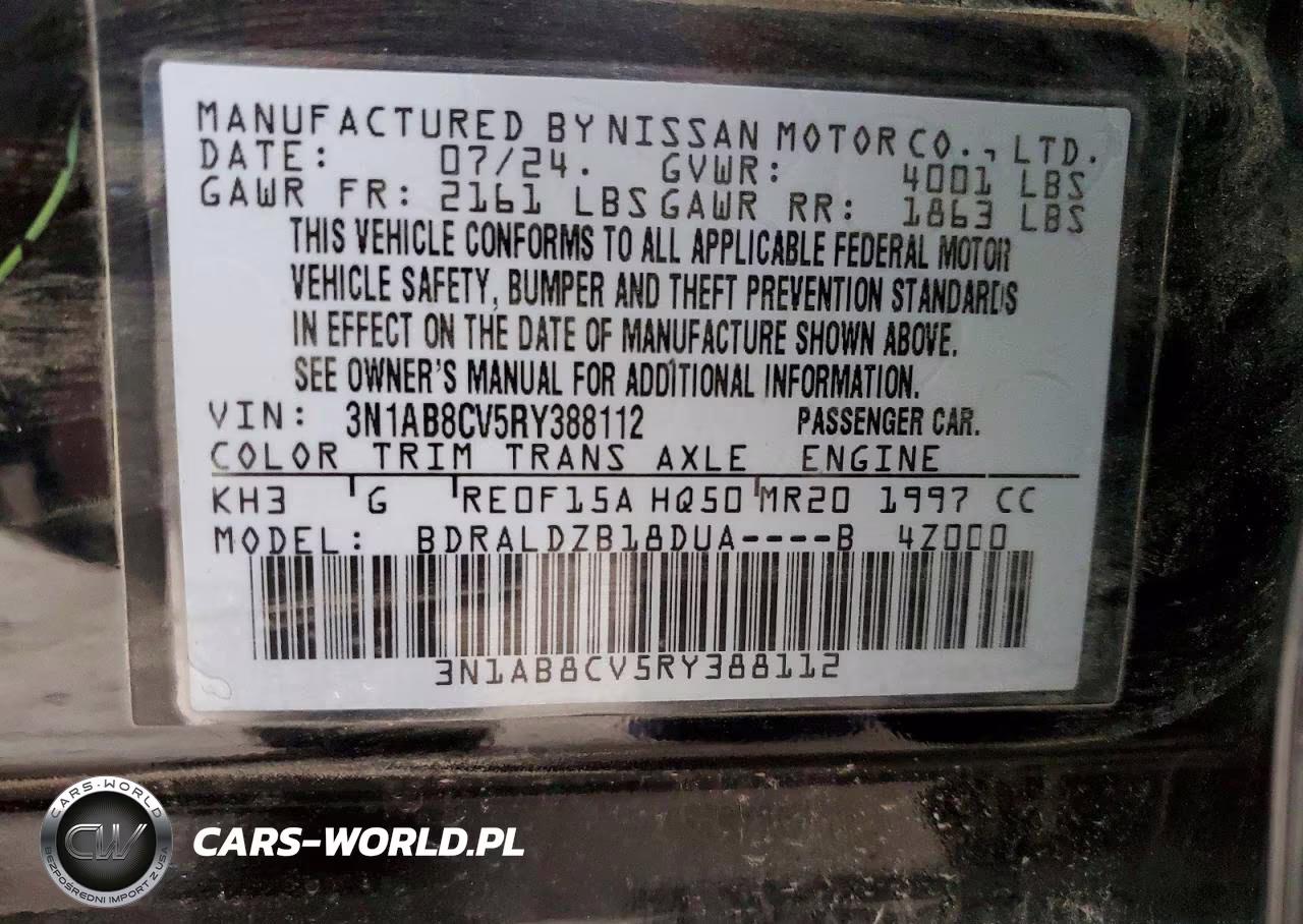 2024 Nissan Sentra Sv VIN:3N1AB8CV5RY388112 - 12