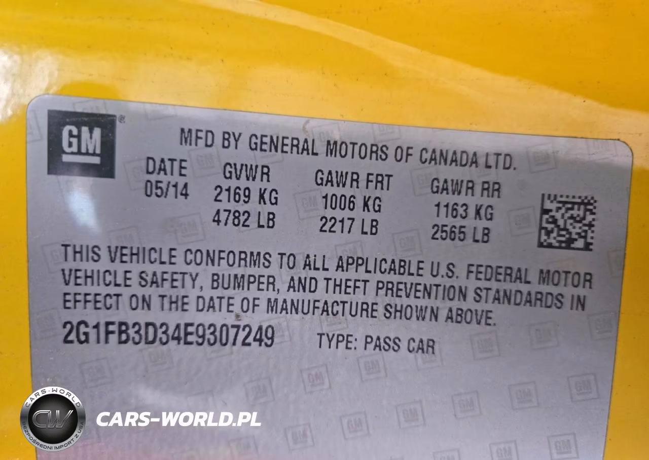 2014 Chevrolet Camaro Lt VIN:2G1FB3D34E9307249 - 12