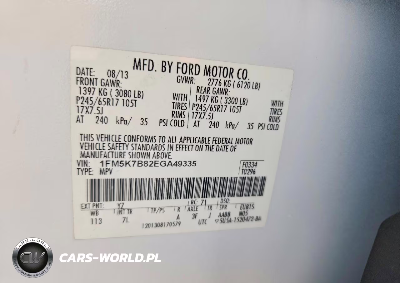 2014 Ford Explorer VIN:1FM5K7B82EGA49335 - 13