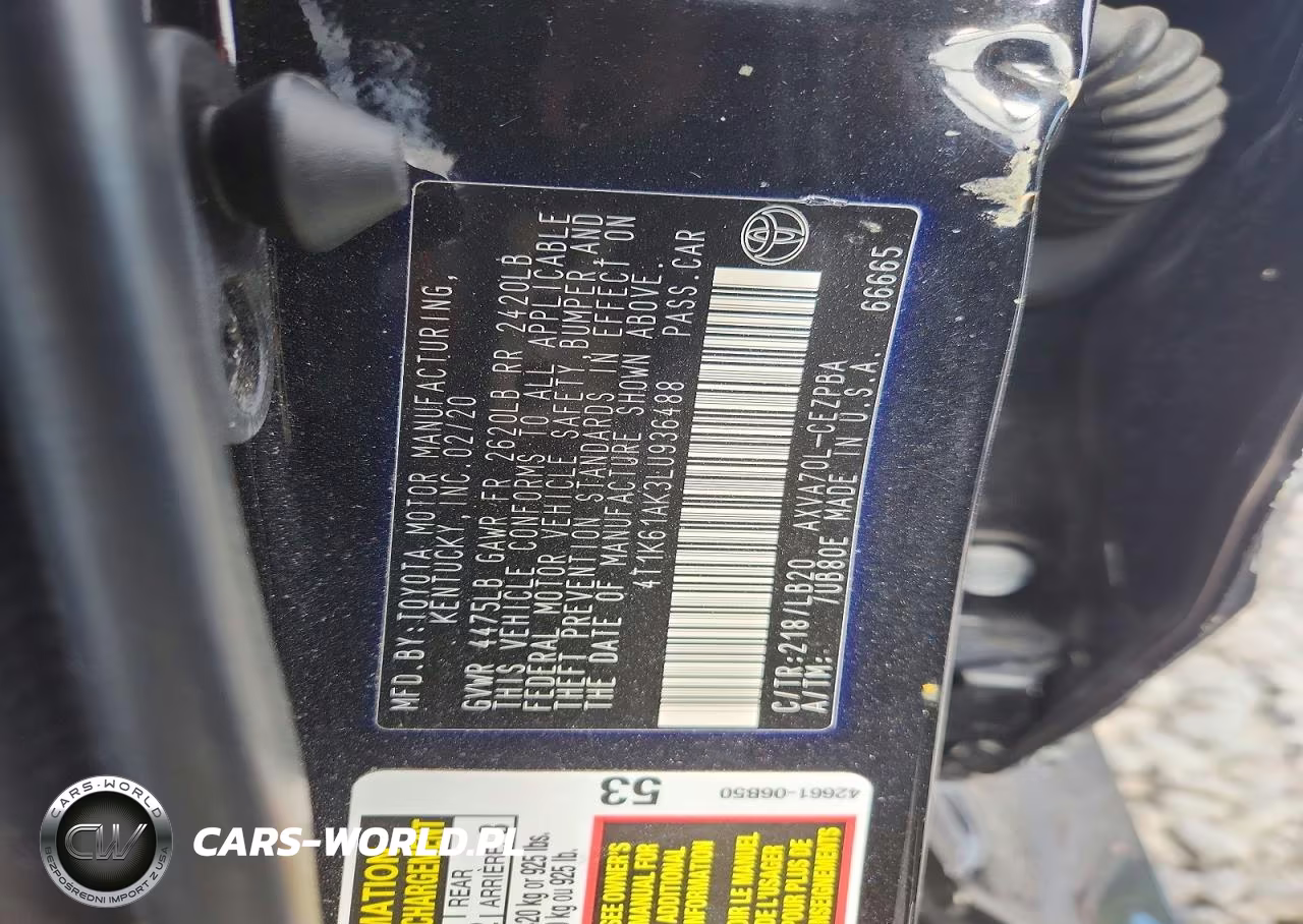 2020 Toyota Camry Xse VIN:4T1K61AK3LU936488 - 13
