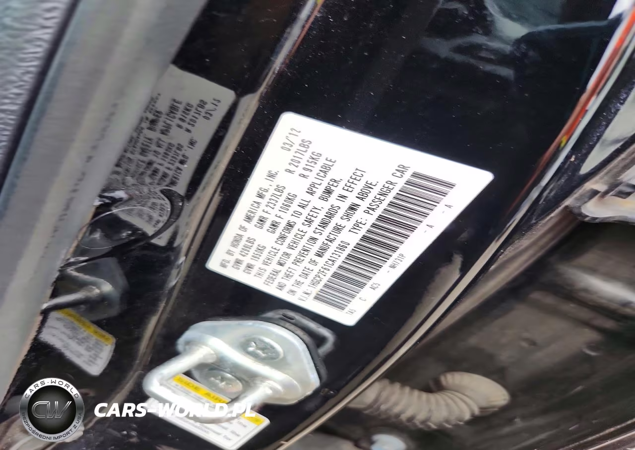 2012 Honda Accord Se VIN:1HGCP2F61CA131860 - 12