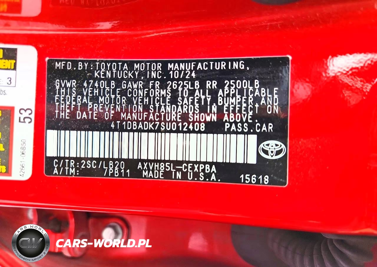 2025 Toyota Camry Xse VIN:4T1DBADK7SU012408 - 12