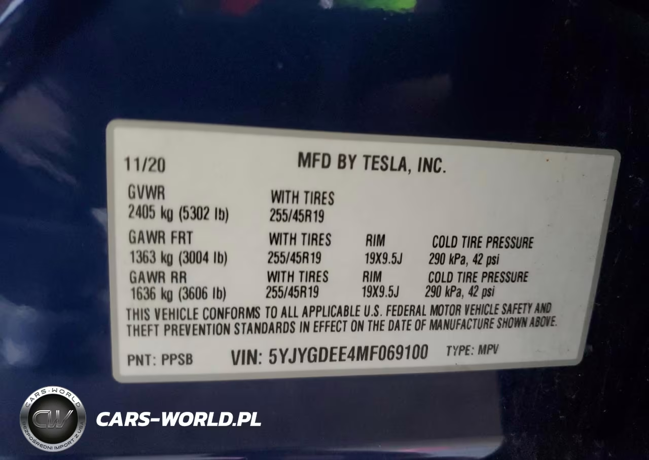 2021 Tesla Model Y VIN:5YJYGDEE8MF069035 - 12