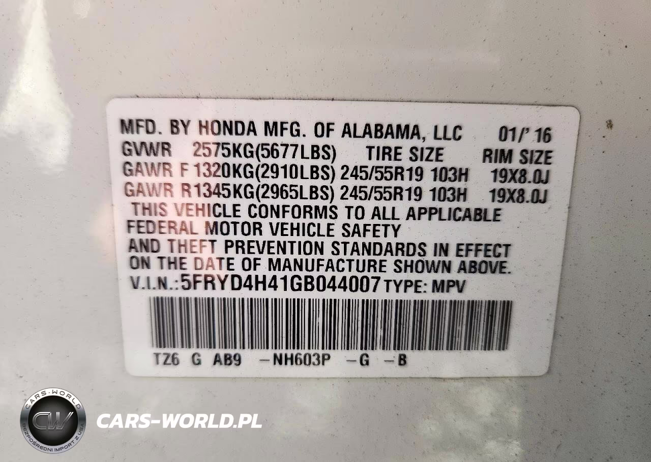 2016 Acura Mdx Technology VIN:5FRYD4H41GB044007 - 13