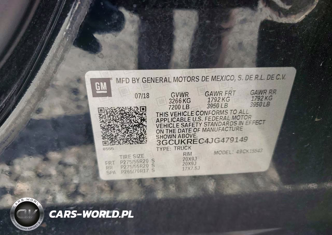 2018 Chevrolet Silverado K1500 Lt VIN:3GCUKREC4JG479149 - 12