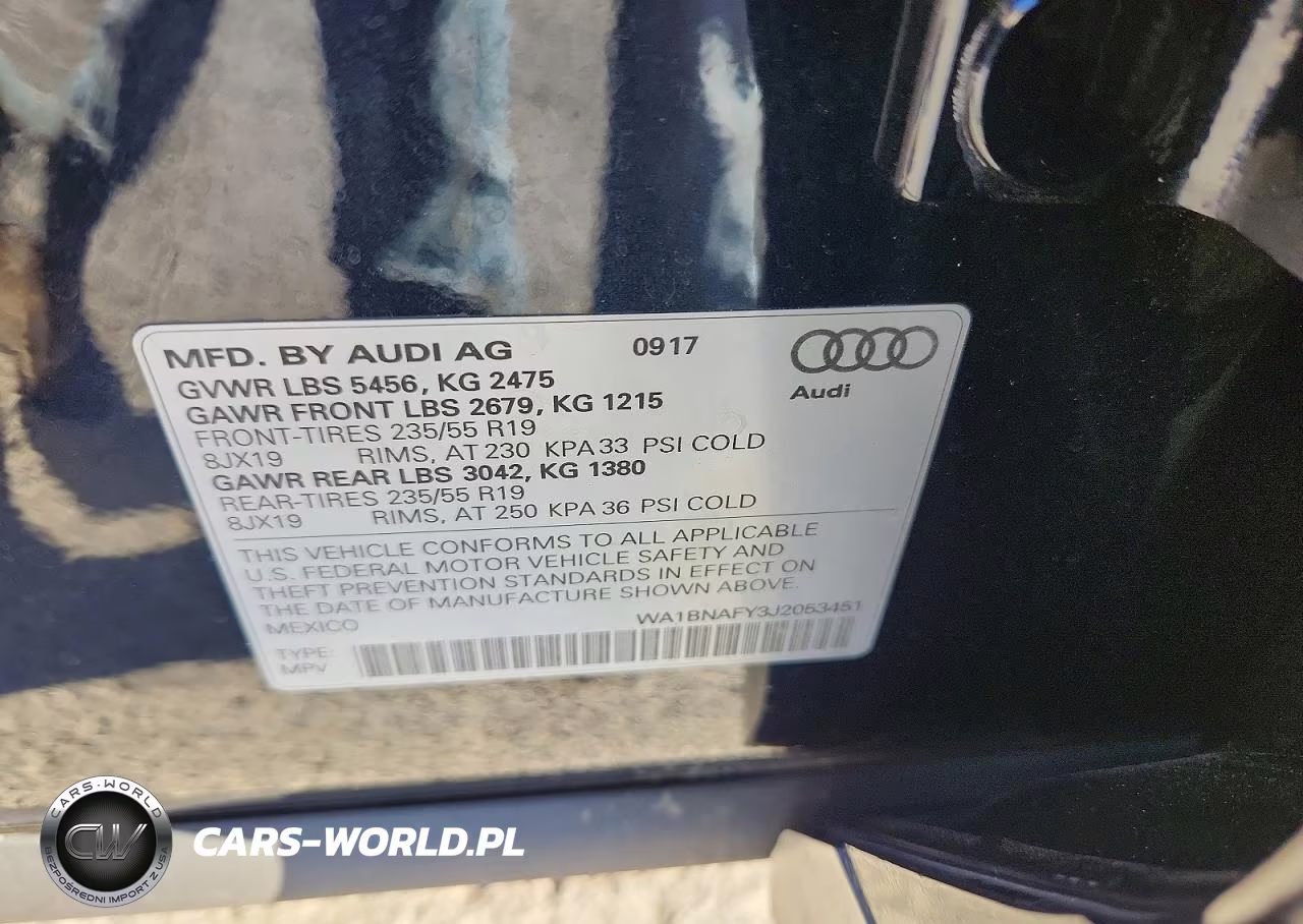 2018 Audi Q5 Premium Plus VIN:WA1BNAFY3J2053451 - 13