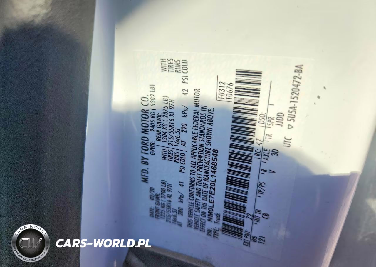 2020 Ford Transit Connect Xl Delivery Van VIN:NM0LE7E20L1468548 - 14