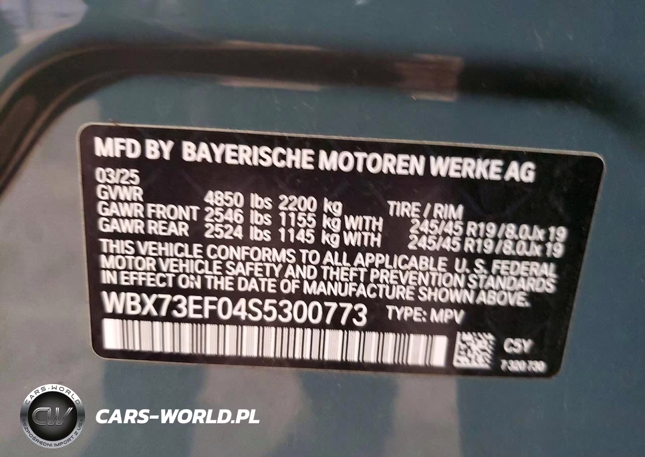 2025 BMW X1 xDrive28I VIN:WBX73EF04S5300773 - 14