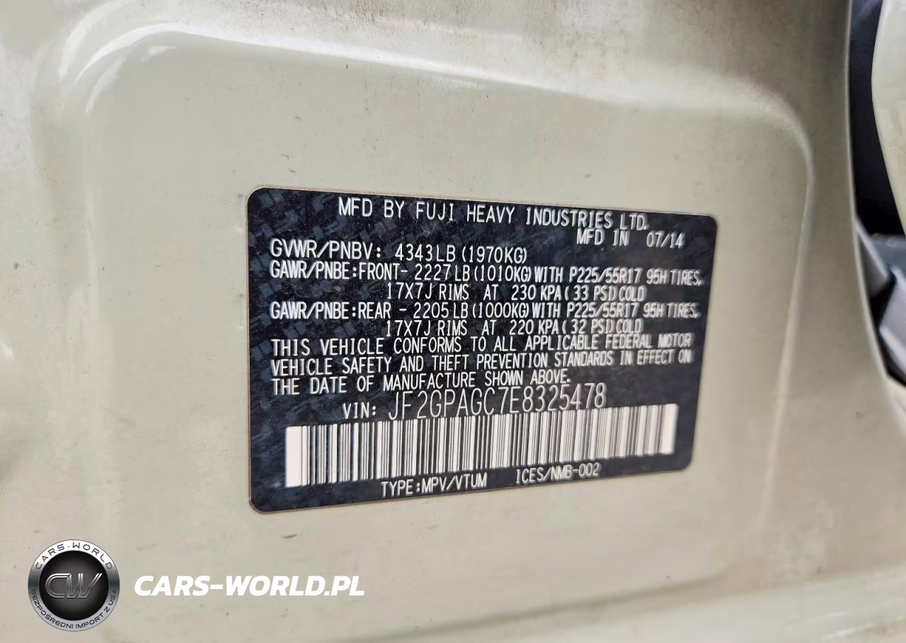 2014 Subaru Xv Crosstrek 2.0 Limited VIN:JF2GPAGC7E8325478 - 13