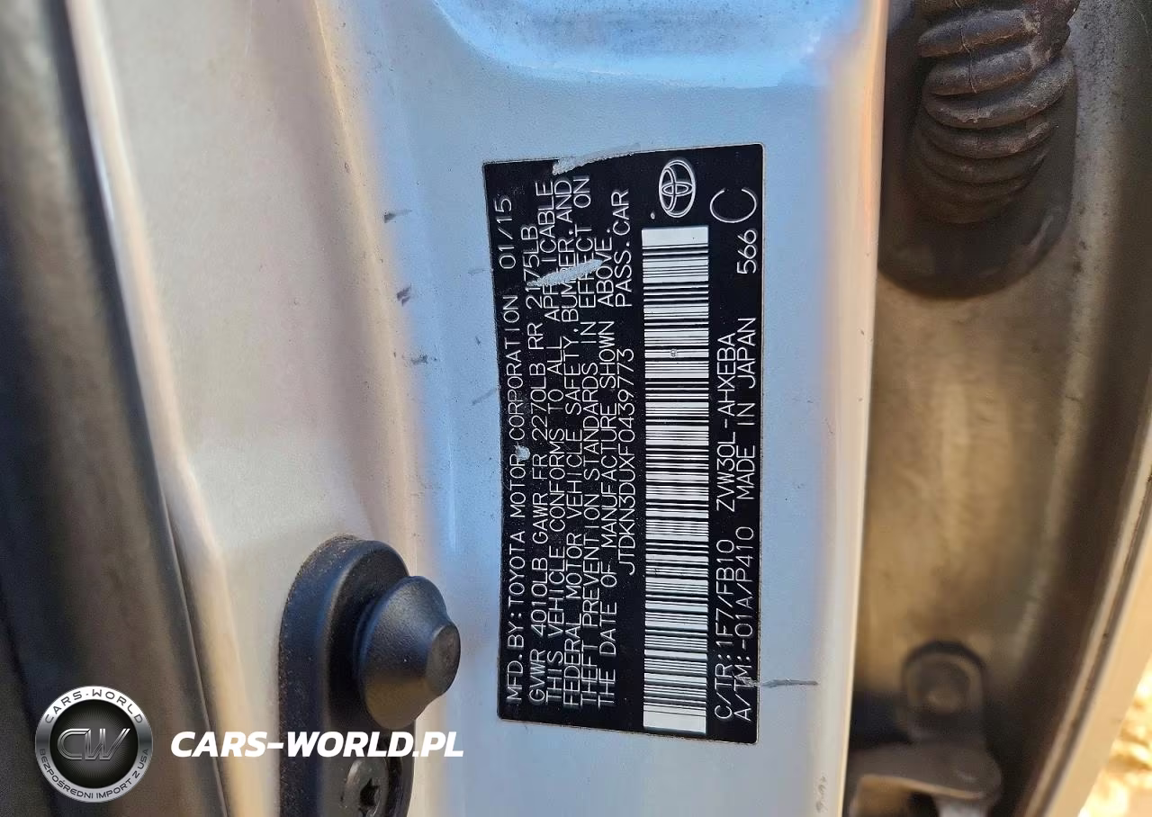 2015 Toyota Prius Two VIN:JTDKN3DUXF0439773 - 12