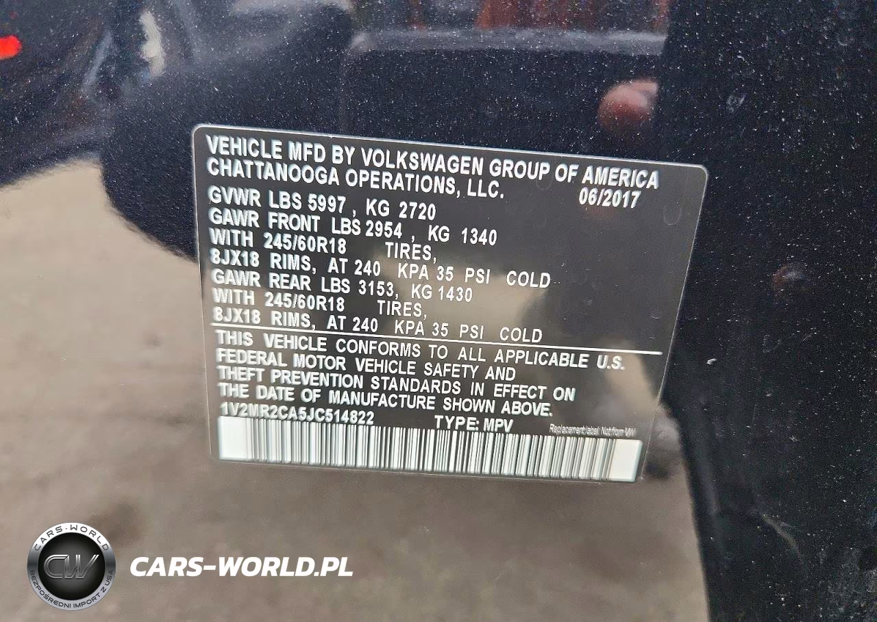 2018 Volkswagen Atlas Sel VIN:1V2MR2CA5JC514822 - 14