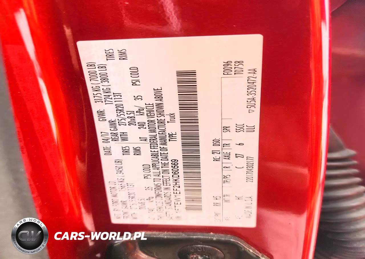 2017 Ford F150 Supercrew VIN:1FTEW1EF2HKD60569 - 13
