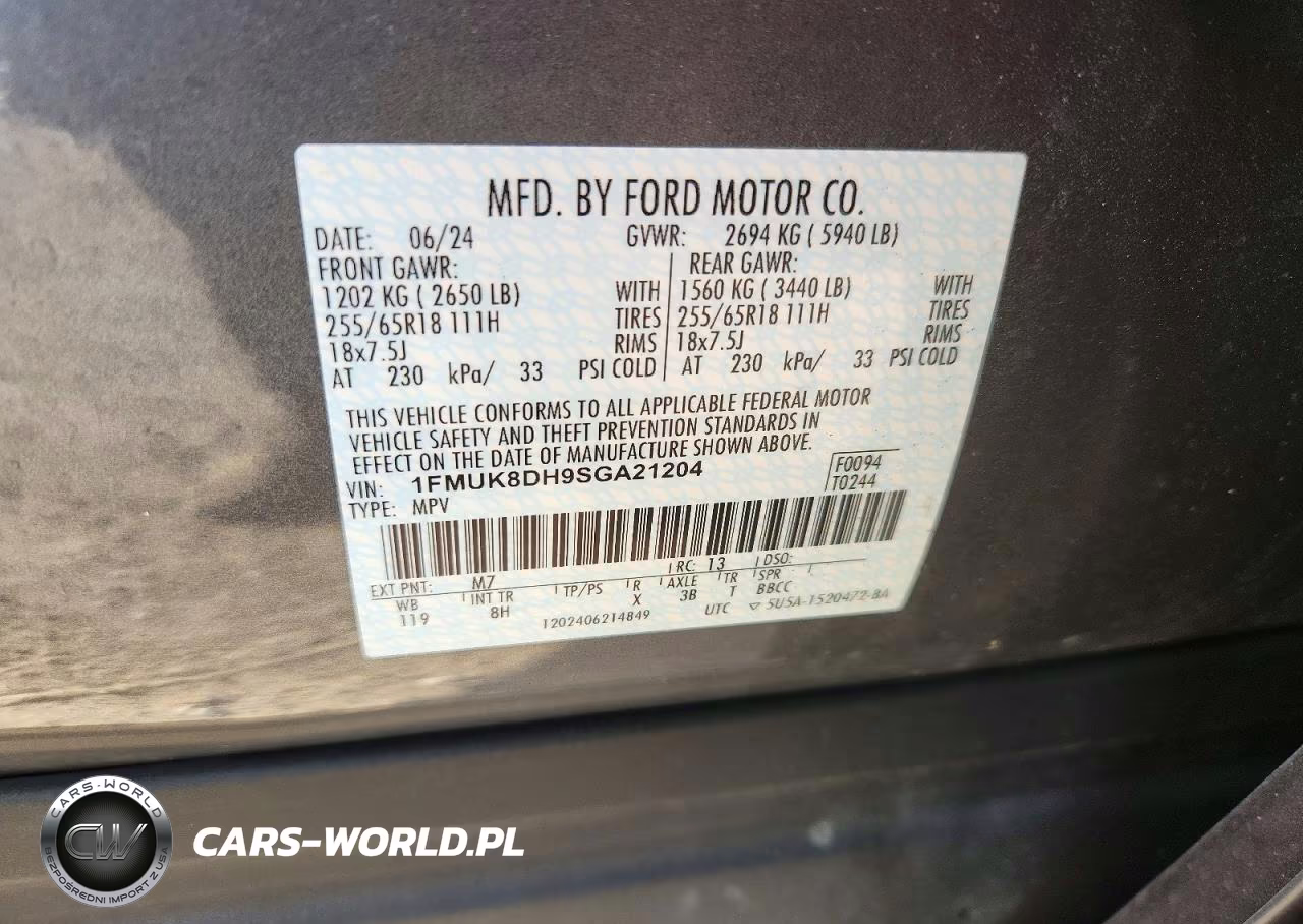 2025 Ford Explorer Active VIN:1FMUK8DH9SGA21204 - 13