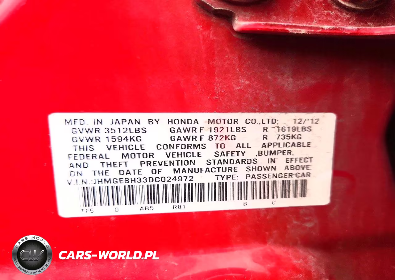 2013 Honda Fit VIN:JHMGE8H33DC024972 - 13