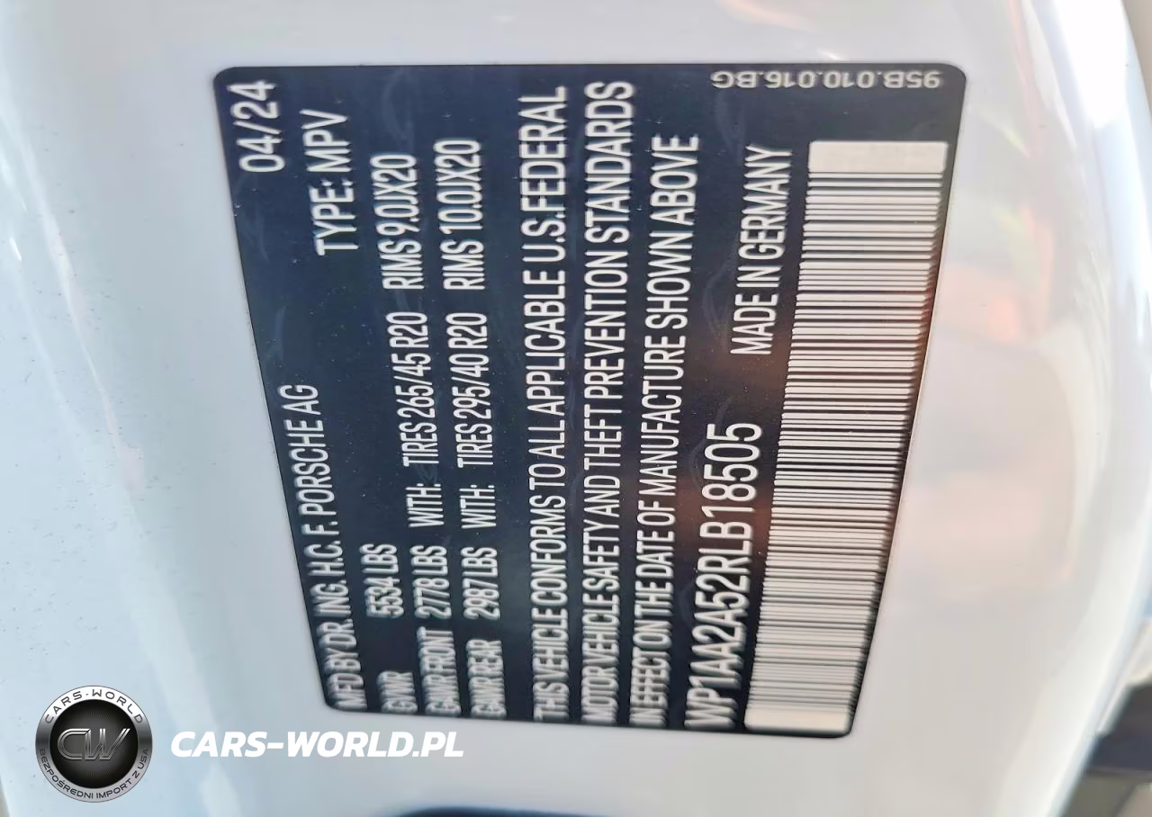 2024 Porsche Macan Base VIN:WP1AA2A52RLB18505 - 14
