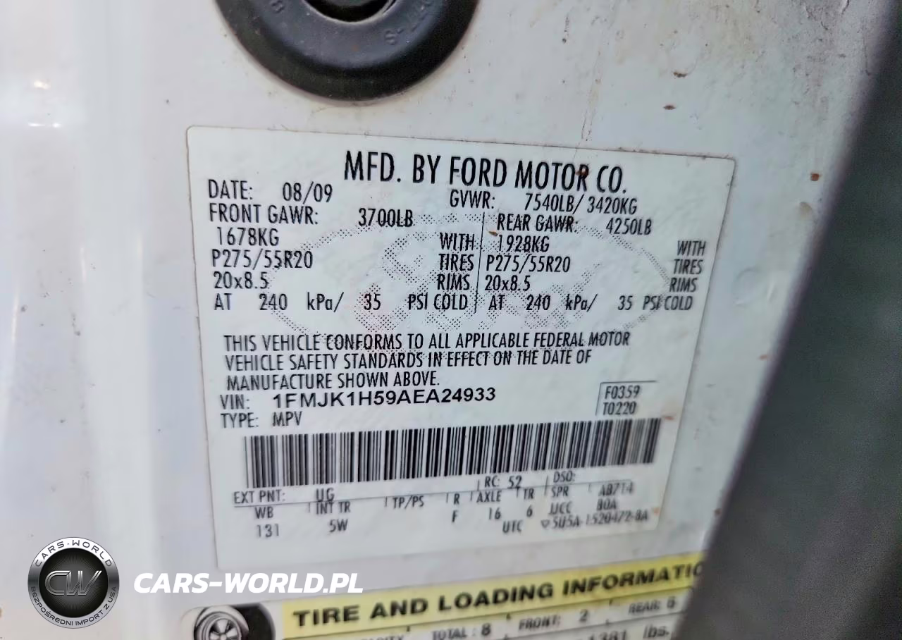 2010 Ford Expedition El Eddie Bauer VIN:1FMJK1H59AEA24933 - 13