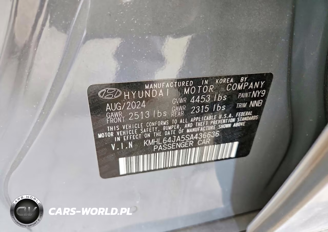 2025 Hyundai Sonata Sel VIN:KMHL64JA5SA436636 - 12