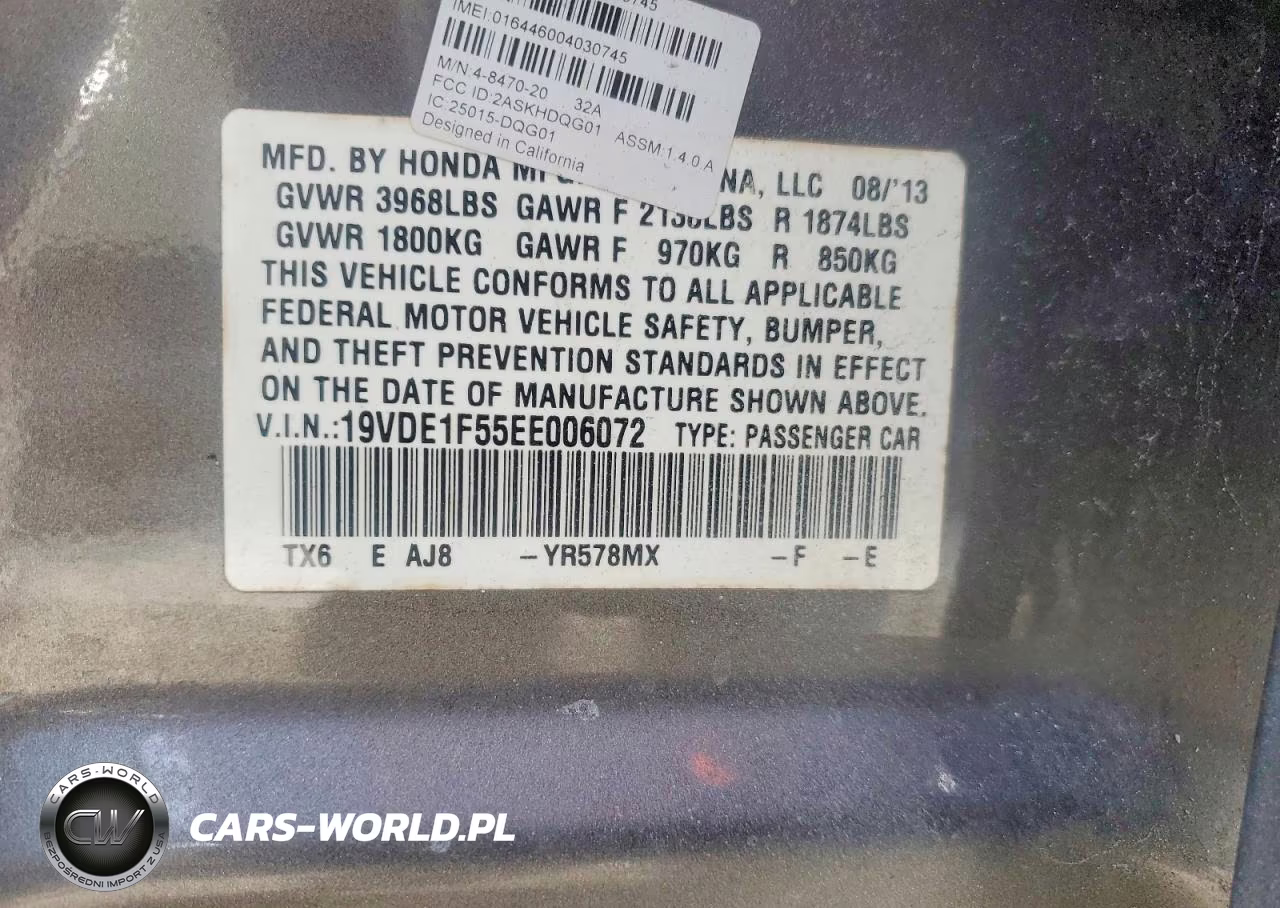 2014 Acura Ilx 20 Premium VIN:19VDE1F55EE006072 - 12