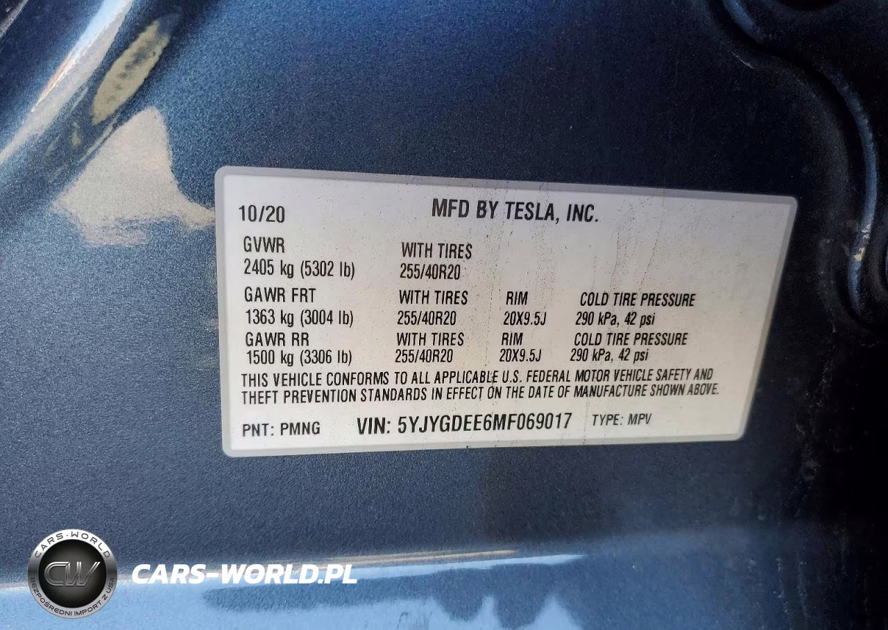 2021 Tesla Model Y VIN:5YJYGDEE6MF069017 - 14