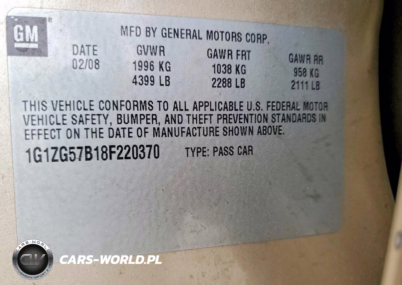 2008 Chevrolet Malibu Ls VIN:1G1ZG57B18F220370 - 13