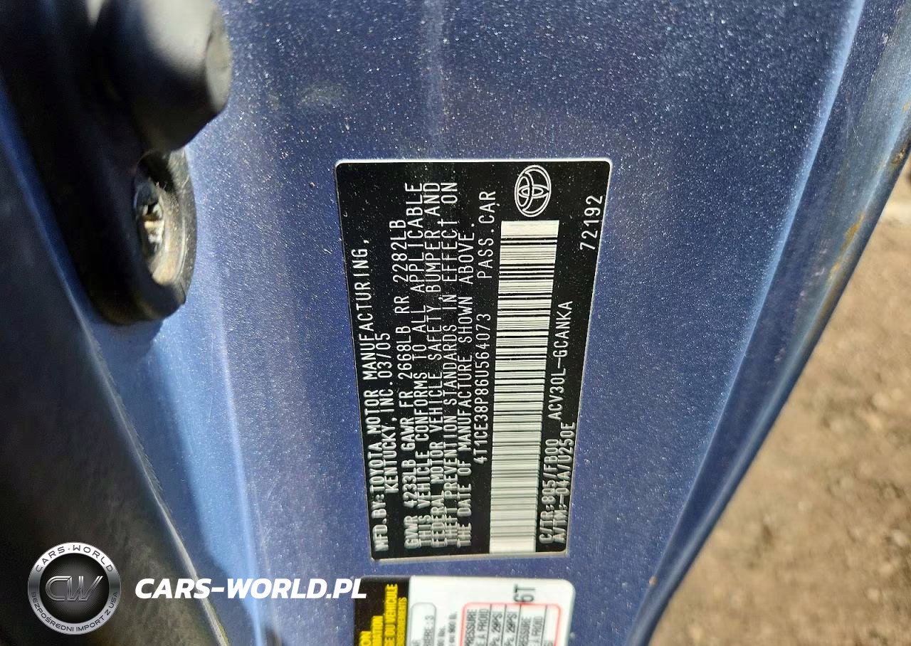 2006 Toyota Camry Solara Se VIN:4T1CE38P86U564073 - 12