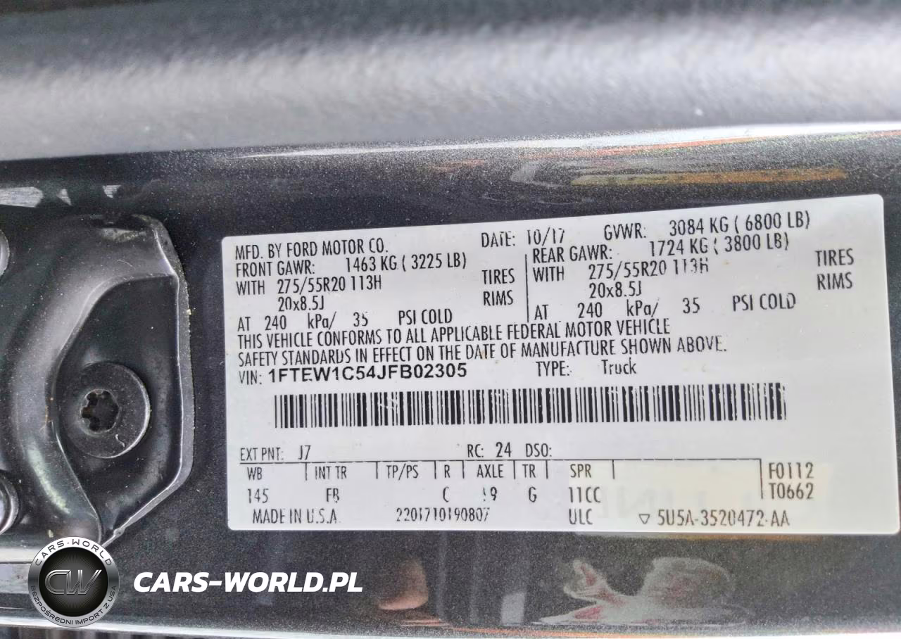 2018 Ford F150 Supercrew VIN:1FTEW1C54JFB02305 - 12