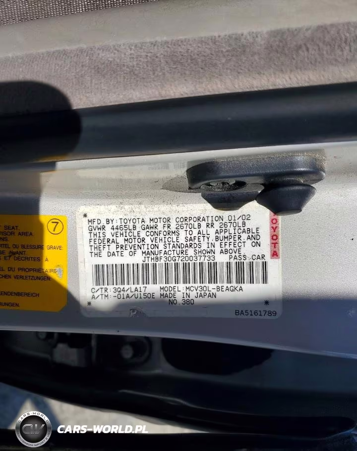 2002 Lexus Es 300 VIN:JTHBF30G720037733 - 12