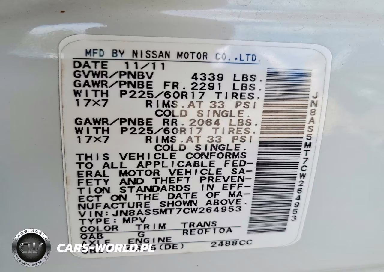 2012 Nissan Rogue S VIN:JN8AS5MT7CW264953 - 12