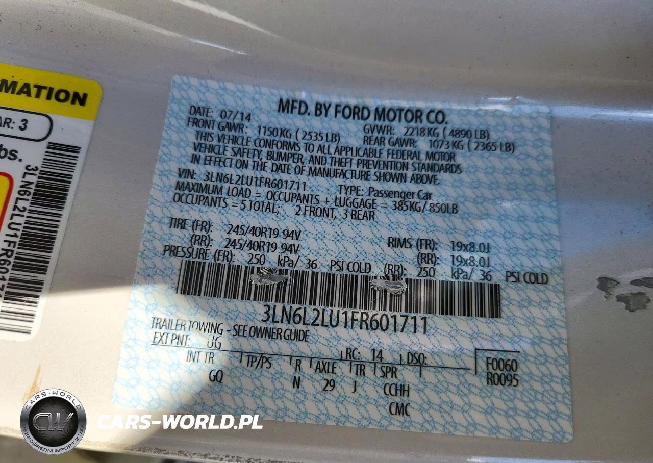 2015 Lincoln Mkz Hybrid VIN:3LN6L2LU1FR601711 - 12