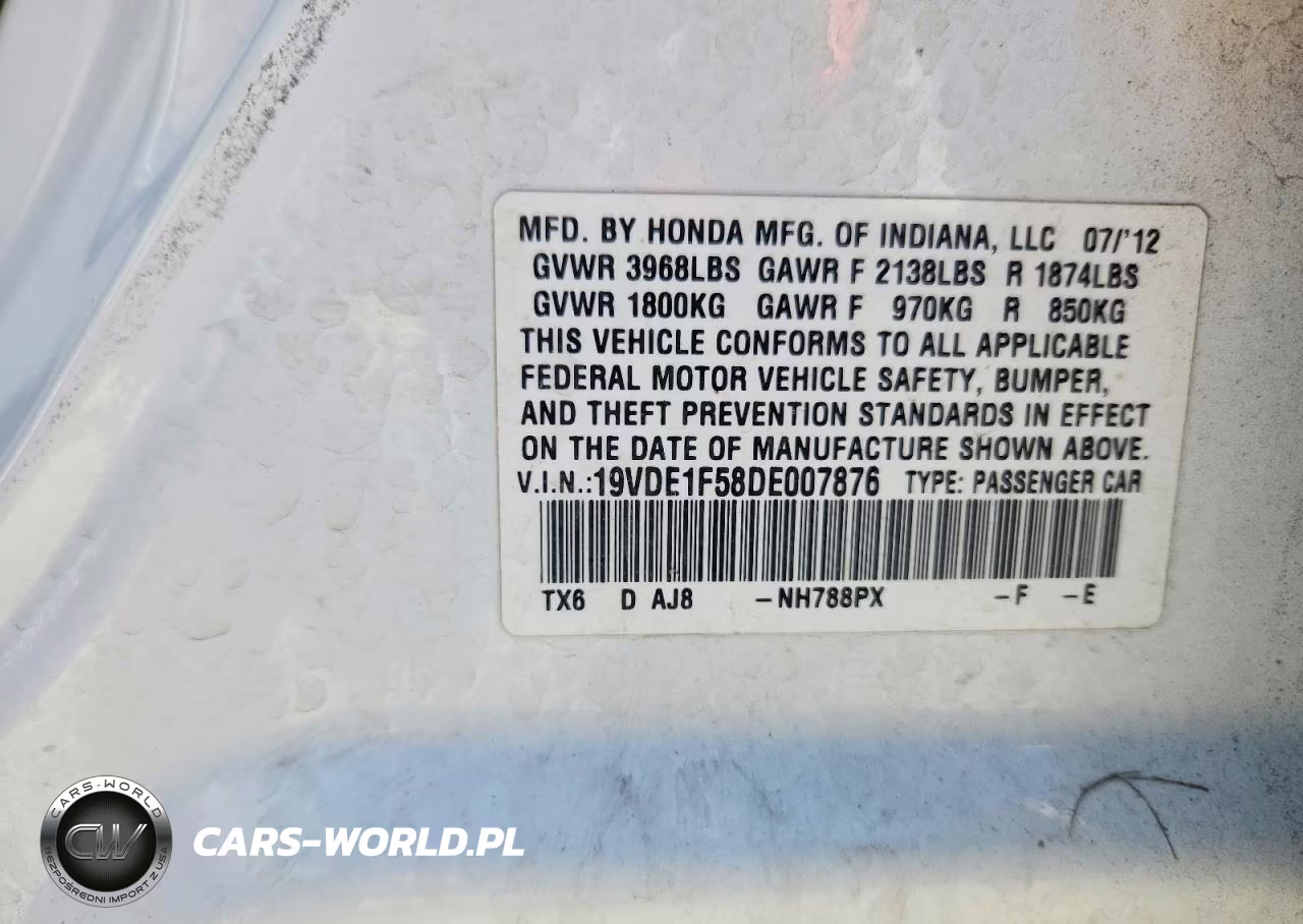 2013 Acura Ilx 20 Premium VIN:19VDE1F58DE007876 - 13