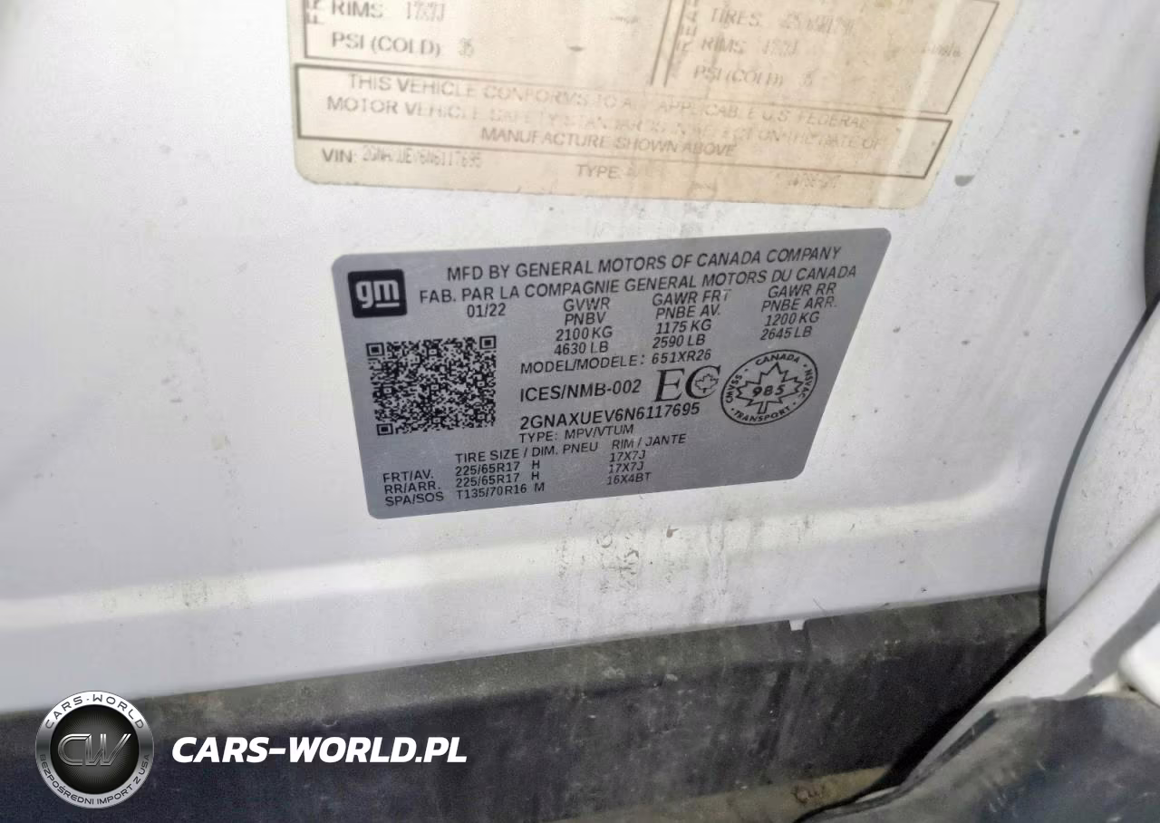 2022 Chevrolet Equinox Lt VIN:2GNAXUEV6N6117695 - 13