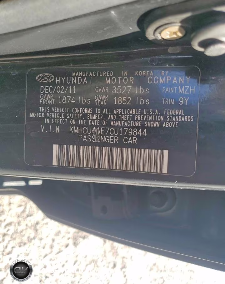 2012 Hyundai Accent Gls VIN:KMHCU4AE7CU179844 - 12