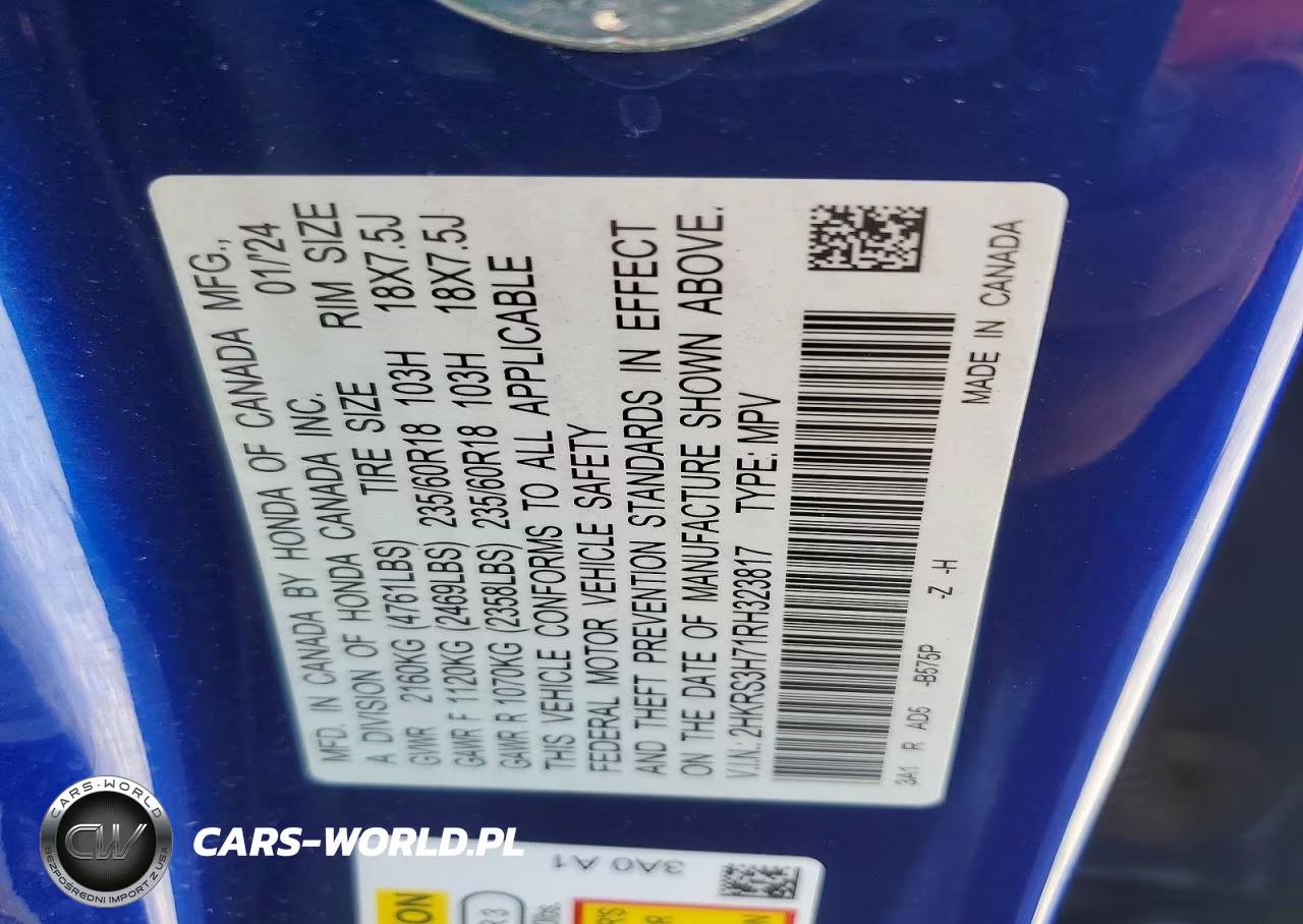 2024 Honda Cr-V Exl VIN:2HKRS3H71RH323817 - 13