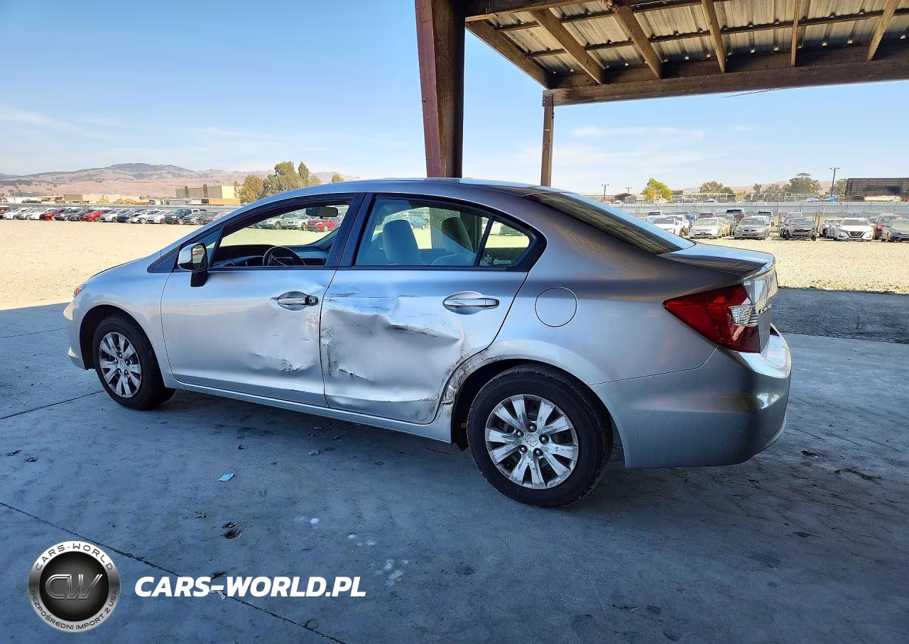2012 Honda Civic Lx VIN:JHMFB2F50CS004284 - 2