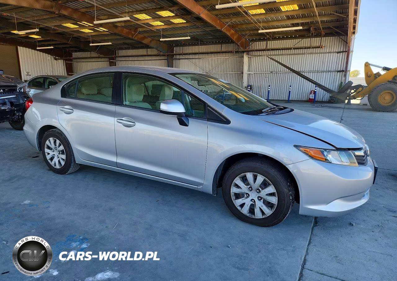 2012 Honda Civic Lx VIN:JHMFB2F50CS004284 - 4