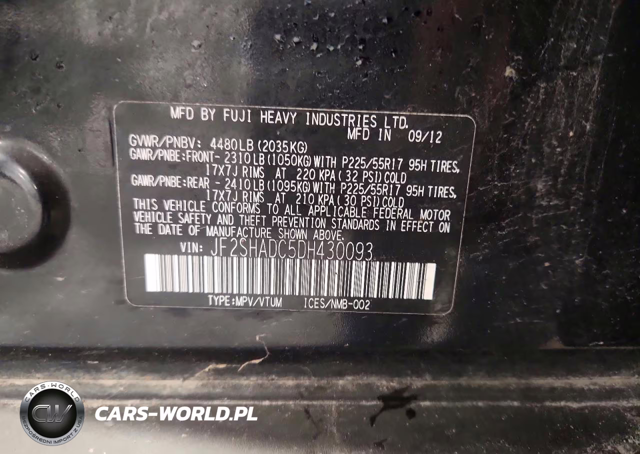 2013 Subaru Forester 2.5X Premium VIN:JF2SHADC5DH430093 - 14