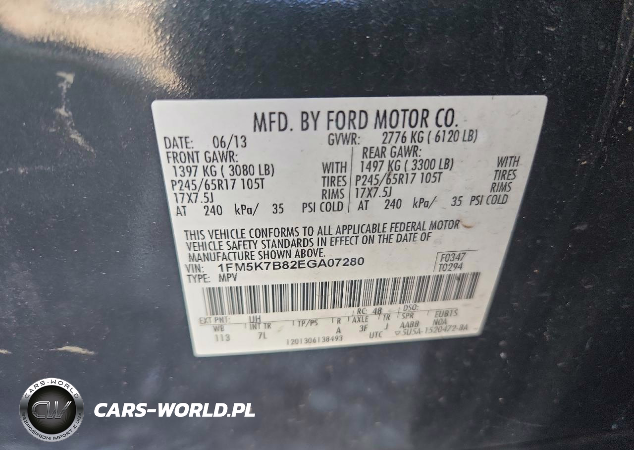 2014 Ford Explorer VIN:1FM5K7B82EGA07280 - 13