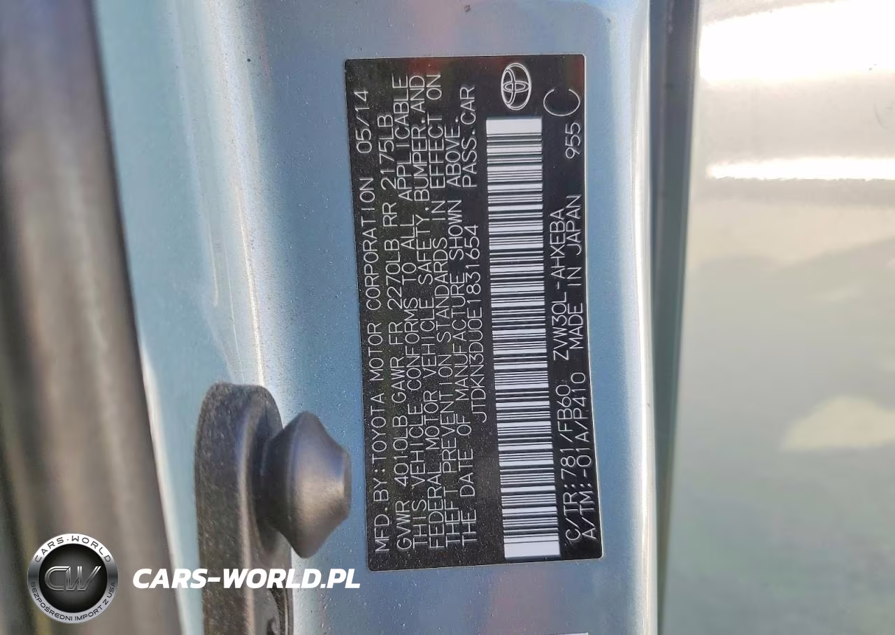 2014 Toyota Prius Three VIN:JTDKN3DU0E1831654 - 13