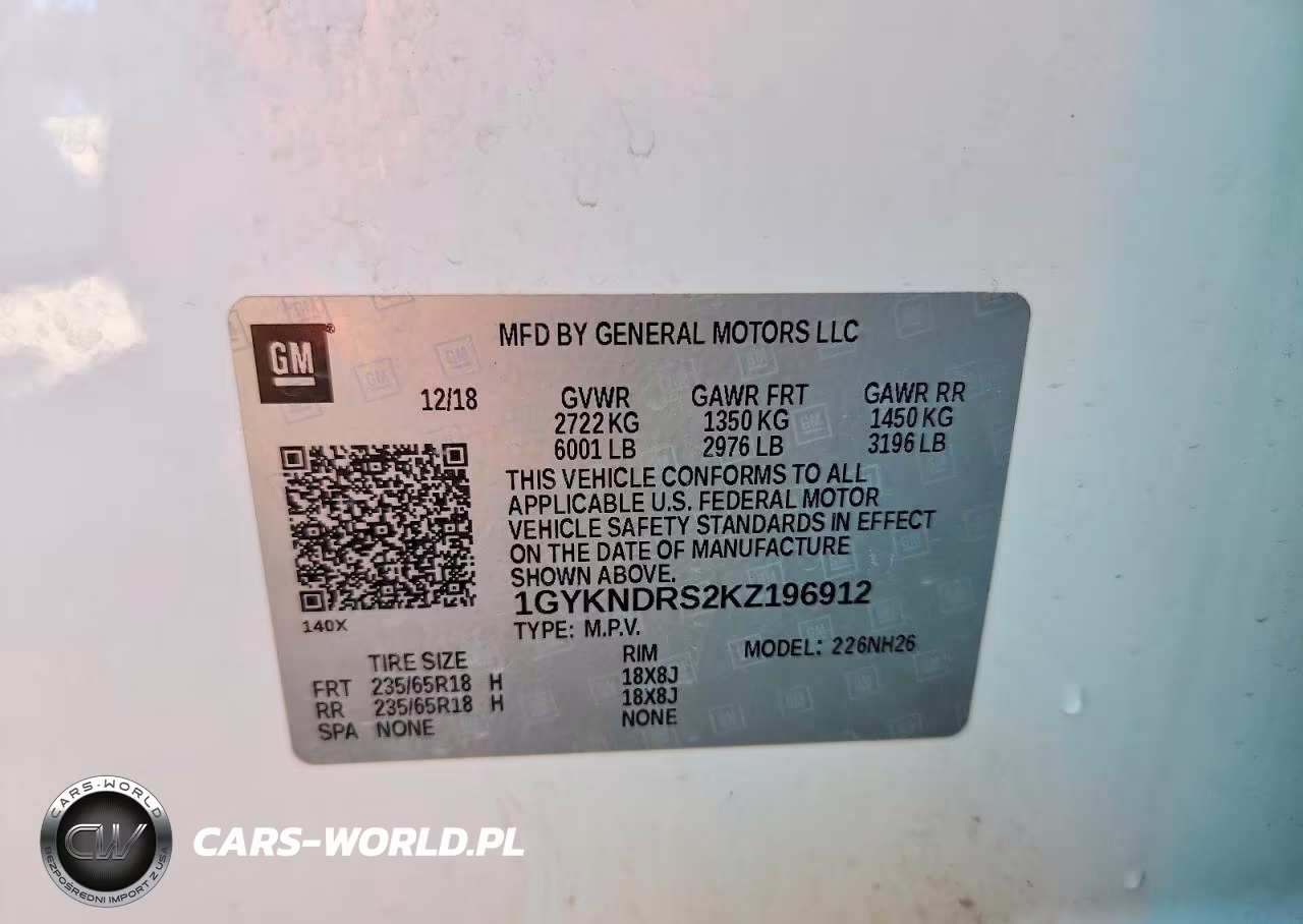 2019 Cadillac Xt5 Luxury VIN:1GYKNDRS2KZ196912 - 13