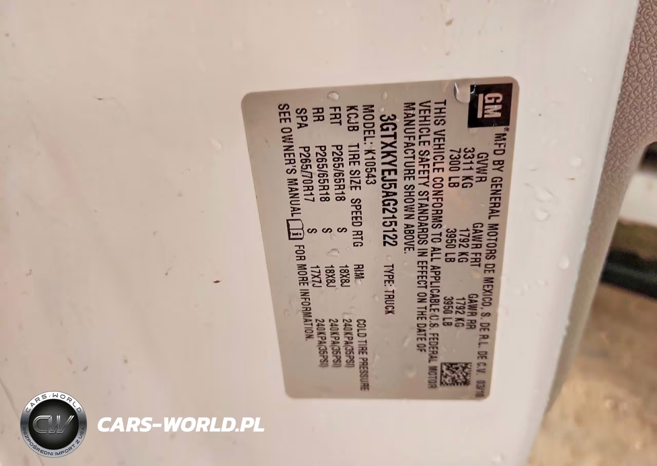 2010 GMC Sierra K1500 Hybrid VIN:3GTXKYEJ5AG215122 - 12