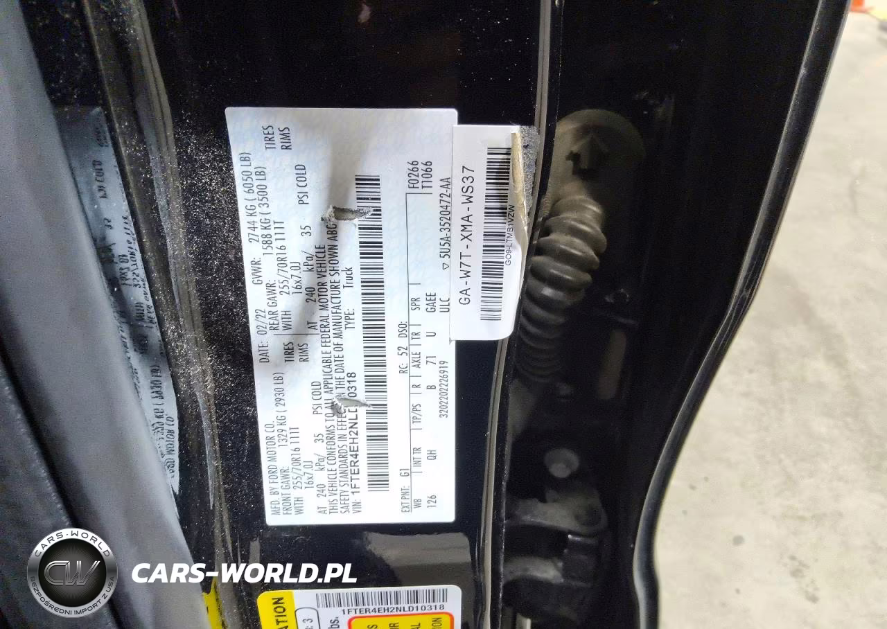 2022 Ford Ranger Xl VIN:1FTER4EH2NLD10318 - 12