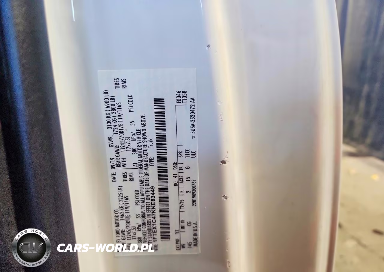 2019 Ford F150 Super Cab VIN:1FTEX1C47KKE83449 - 12